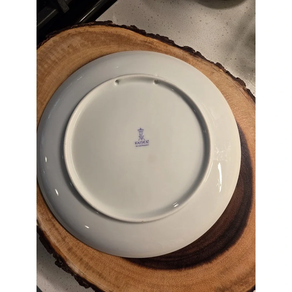 Kaiser Porzellan VTG German‎ Souvenir Porcelin Set of 2 Wall Plates
